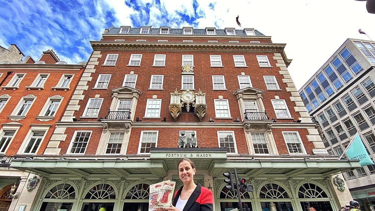 Teresa Gómez Franqueira, en la sede de Fortnum &amp; Mason. |   // FDV