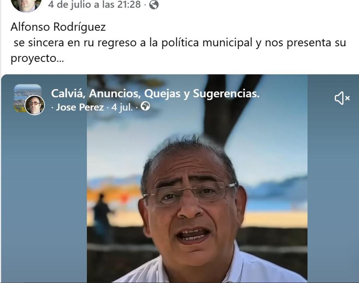 Captura del vídeo realizado con IA contra el actual delegado del Gobierno en Balears