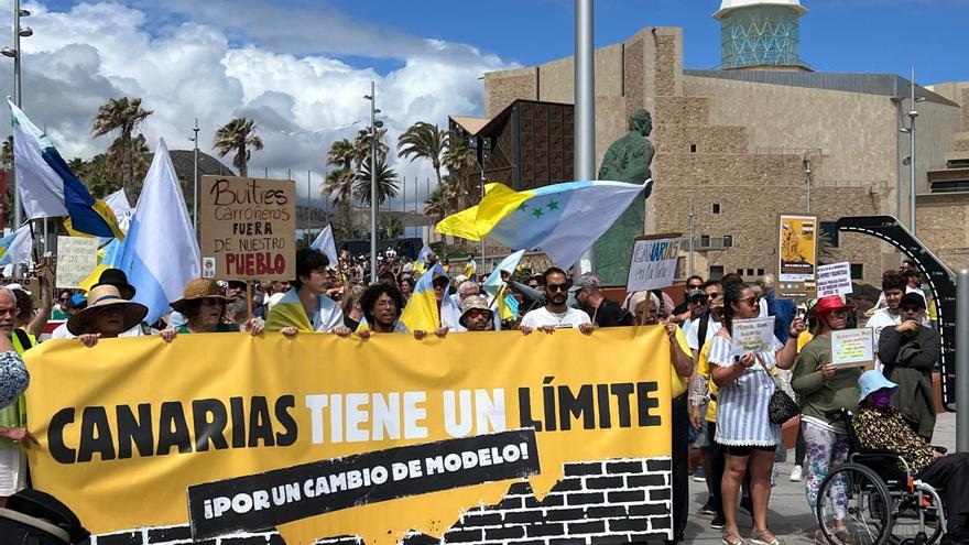 Así fue la manifestación del 18M en Gran Canaria, en imágenes