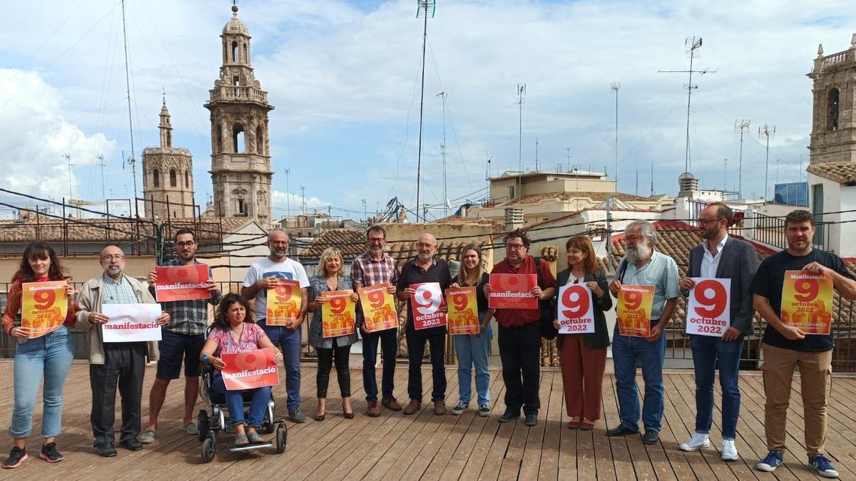 La Comissió 9 d&#039;Octubre presenta la manifestación vespertina.