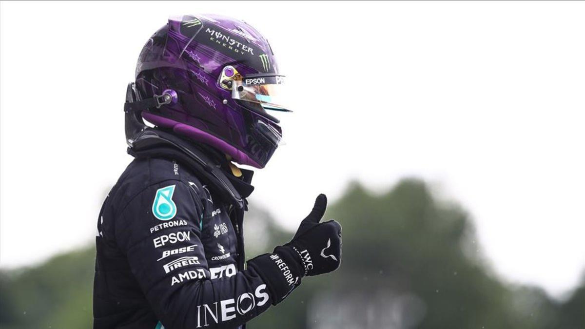 Hamilton, contento con su pole número 90