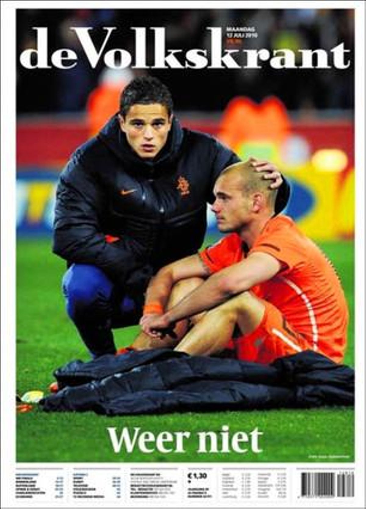 De {Volkskrant}(Holanda): Una altra vegada no.