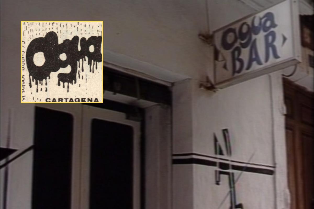 Entrada al Agua Bar de Cartagena.