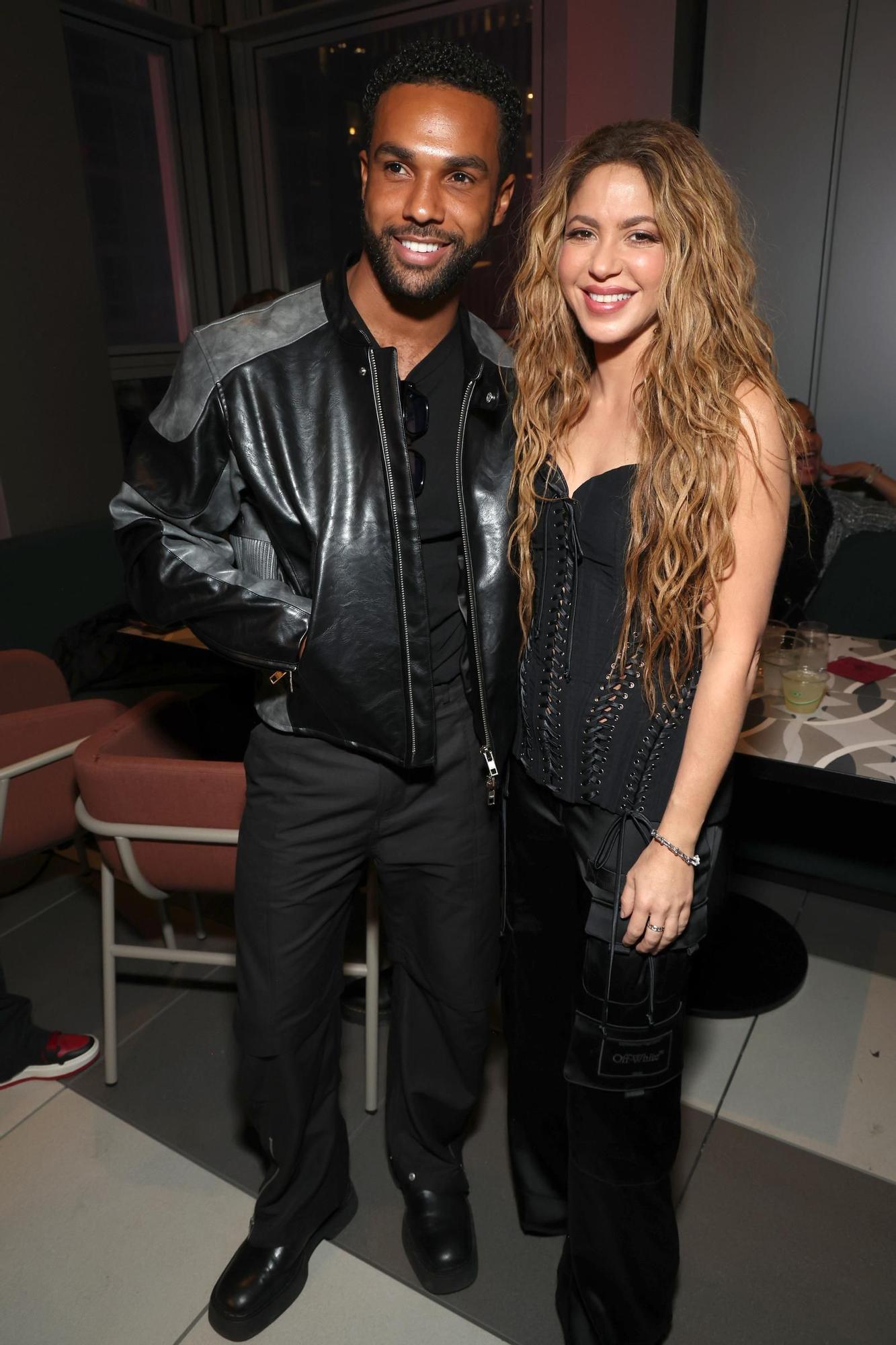 Shakira y Lucien Laviscount en Nueva York.