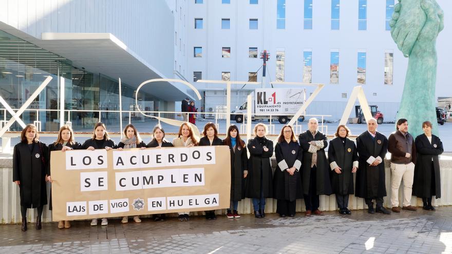 La huelga alcanza ya los 1.000 juicios suspendidos en Vigo sin visos todavía de solución