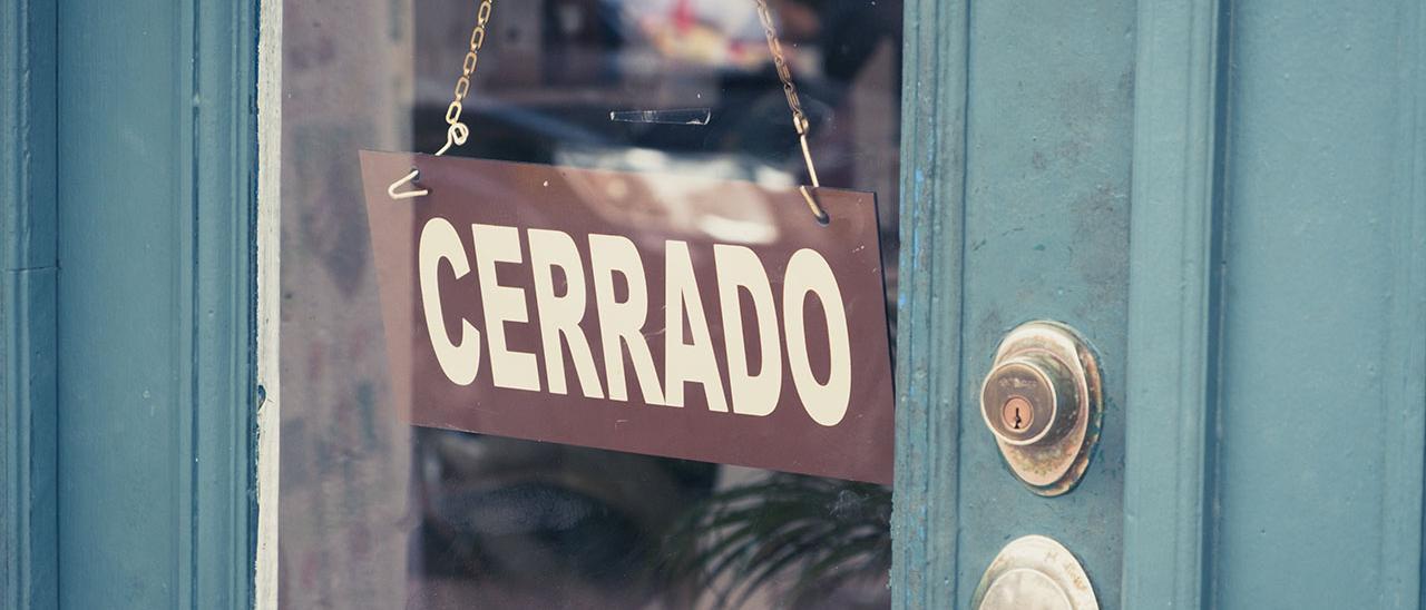 Tienda cerrada