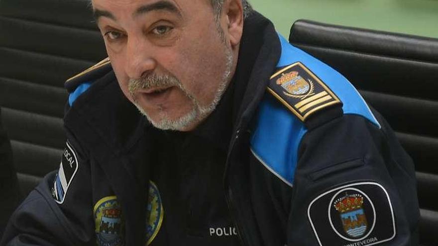 Daniel Macenlle, intendente jefe de la Policía Local. // Rafa Vázquez