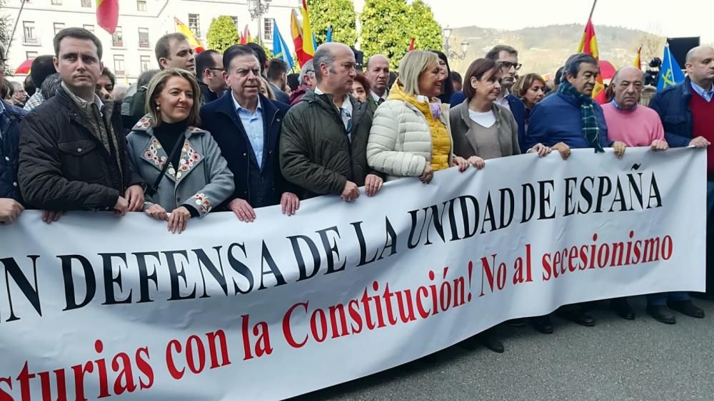 Grito en Oviedo "en defensa de la unidad indisoluble de España"