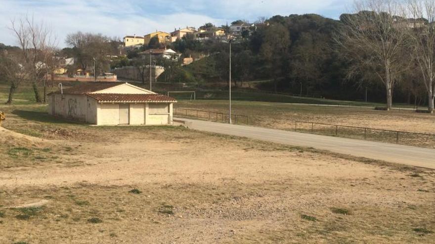 Els actuals vestidors de la zona esportiva del Residencial Park.