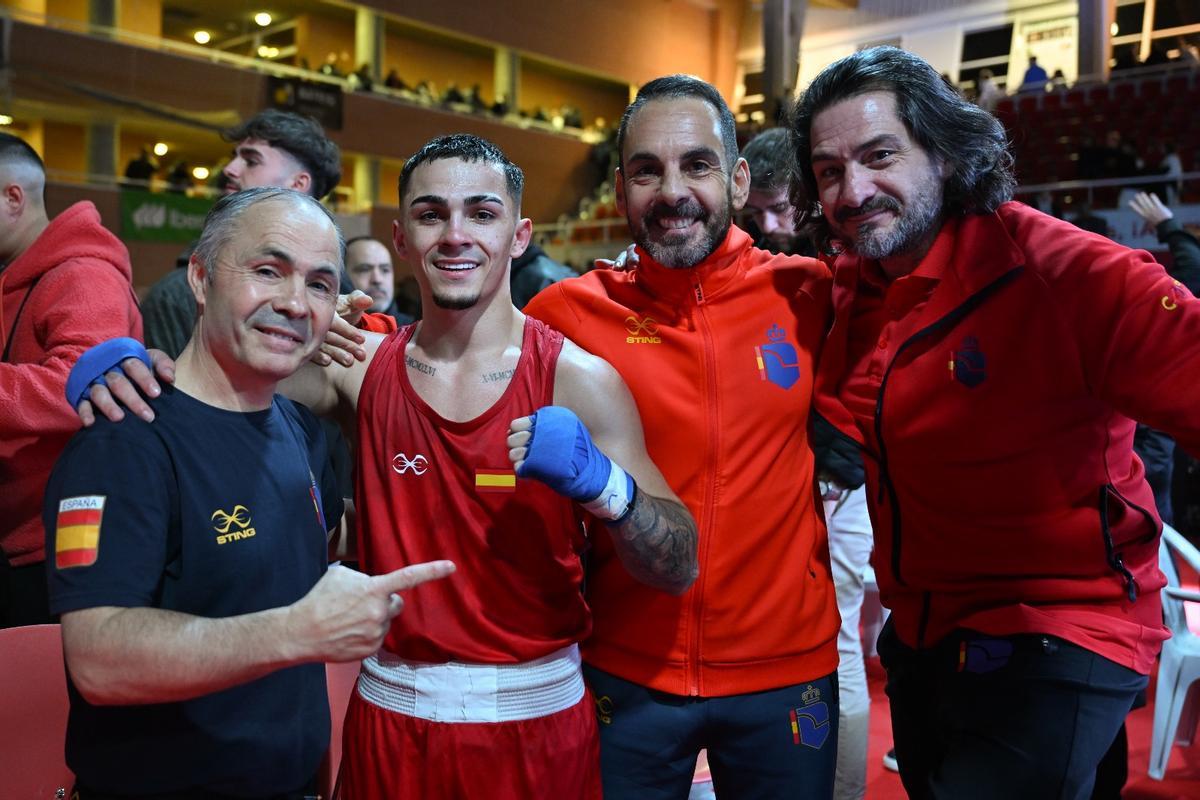 Rafa Lozano padre y Rafa Lozano hijo, durante una competición.