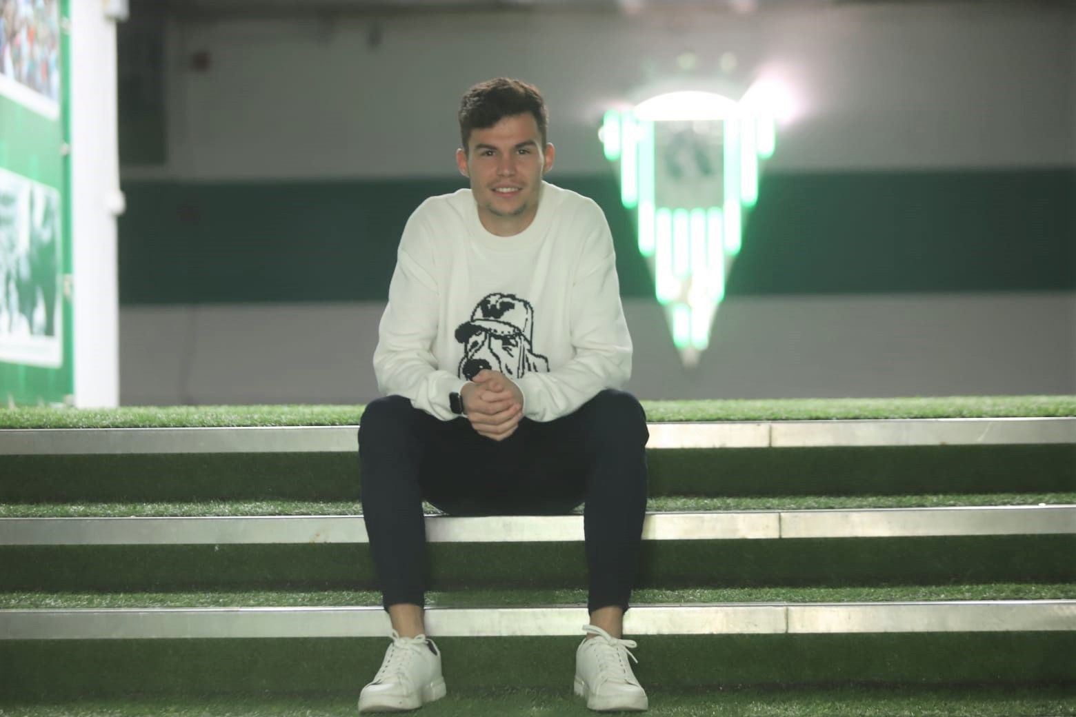 Luismi Redondo, jugador del Córdoba CF, en El Arcángel.