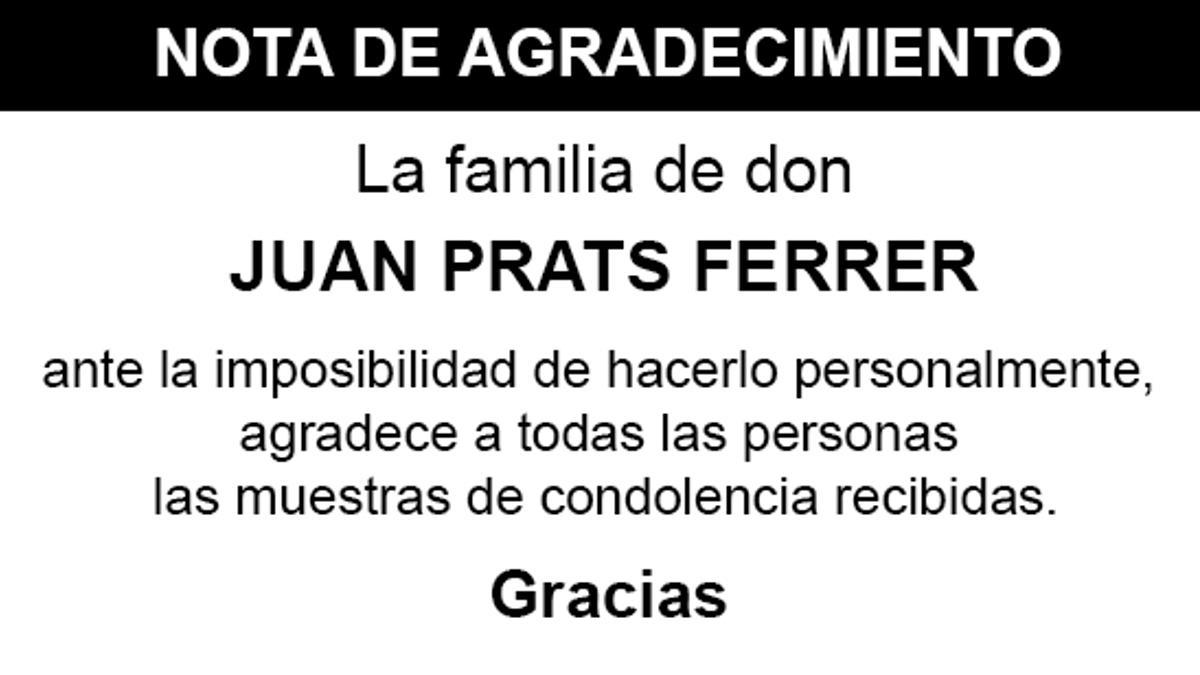 Nota Juan Prats Ferrer