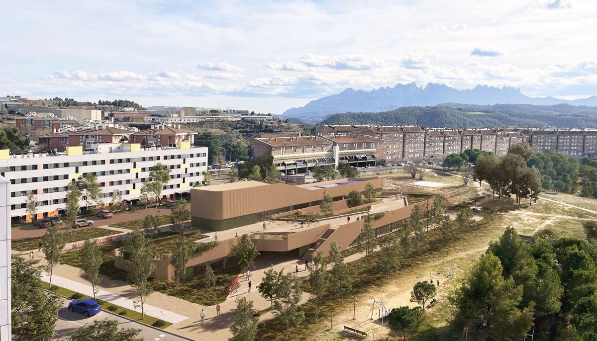 Recreació de om quedarà l'Edifici del Coneixement en una primera fase