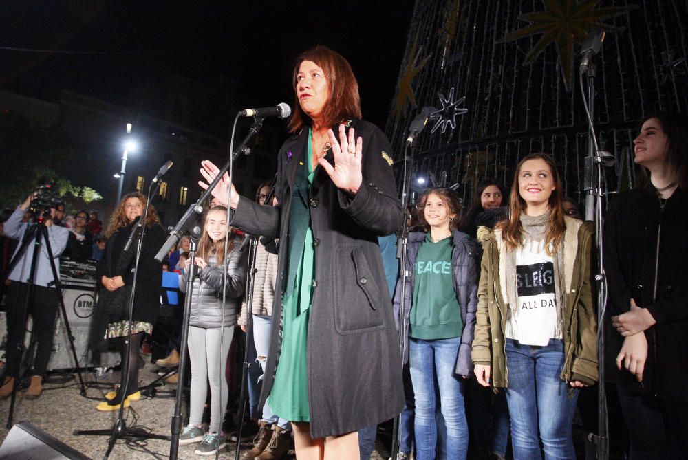 Encesa de les llums de Nadal a Girona