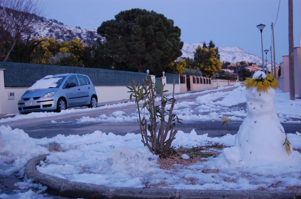 La neu va emblanquinar tota la comarca