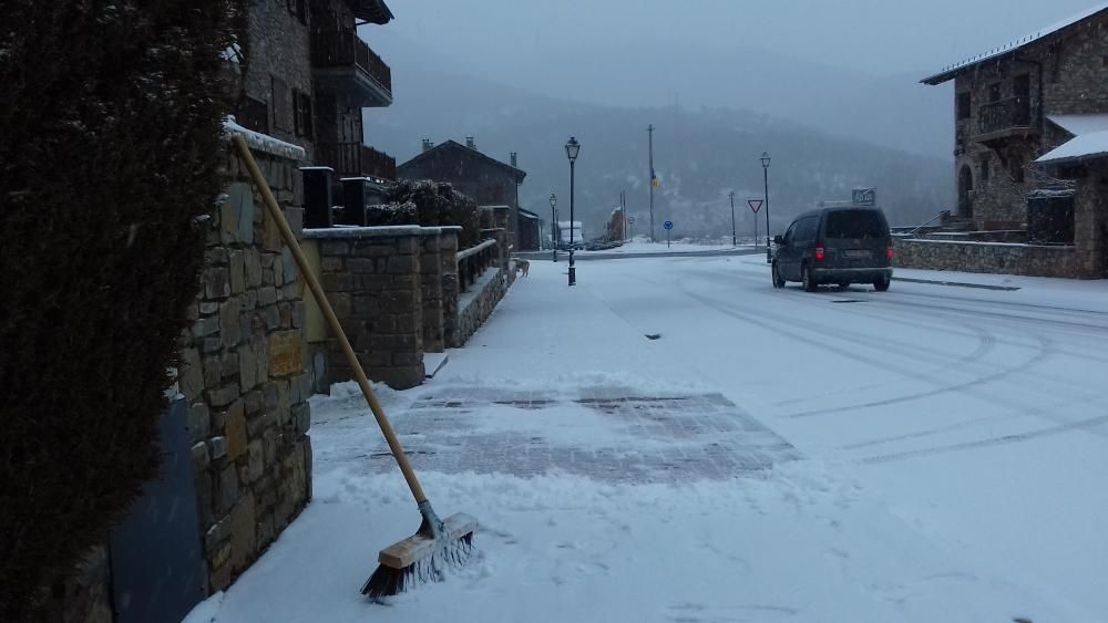 El temporal també arriba a Cerdanya i Alt Urgell