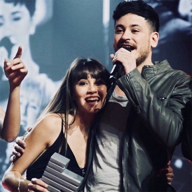 Aitana Ocaña y Luis Cepeda en una gala de 'Operación Triunfo'