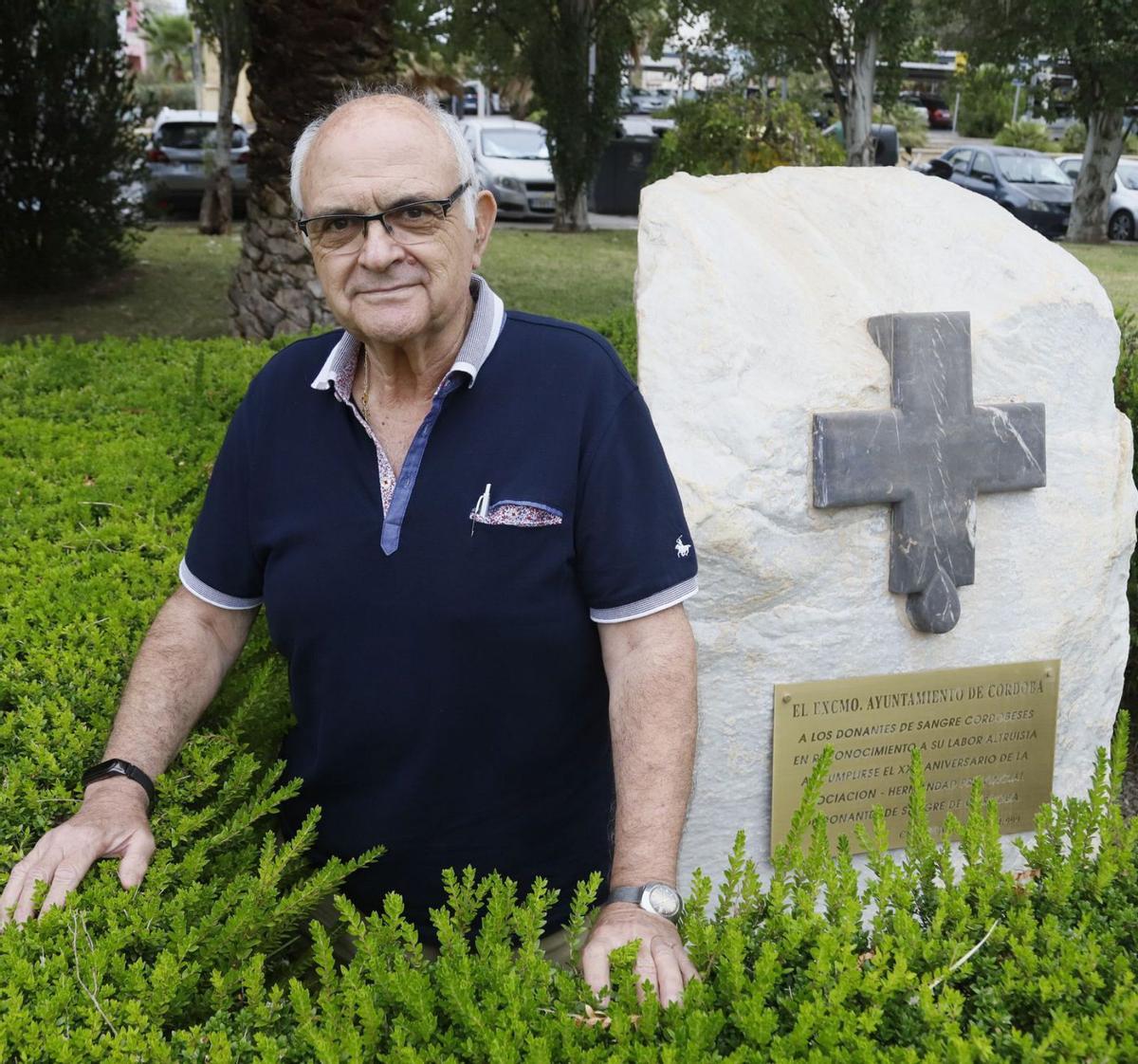 José Luis González Castro, cerca del Centro de Transfusión, Tejidos y Células de Córdoba.