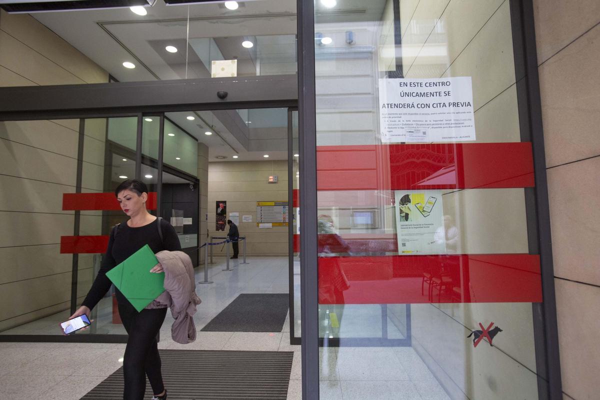 Oficinas centrales de la Seguridad Social en la ciudad de Alicante en una imagen de archivo.