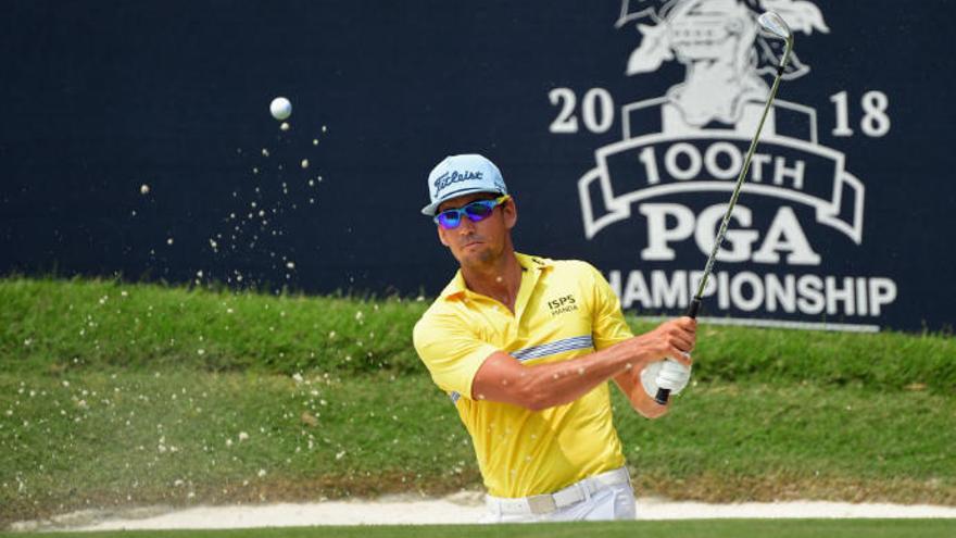 Rafael Cabrera Bello, durante el PGA Championship.