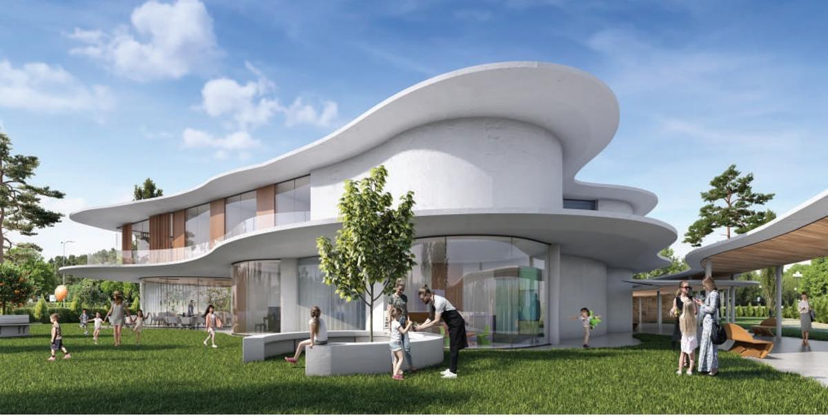 Recreación virtual del exterior de la Casa Aladina.