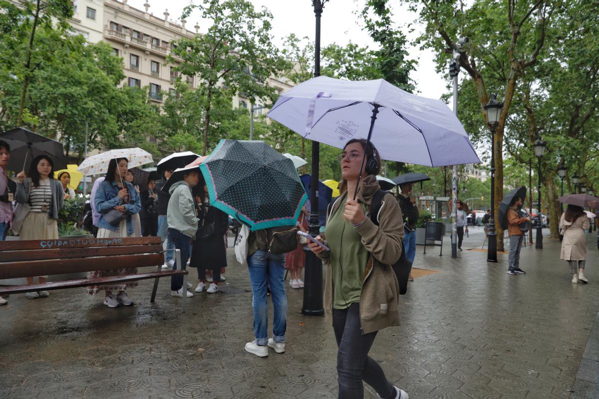 Lluvia en Barcelona