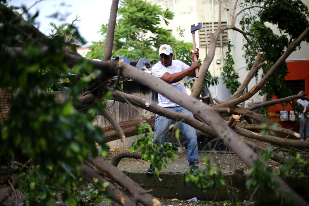 Devastación al paso del huracán Irma