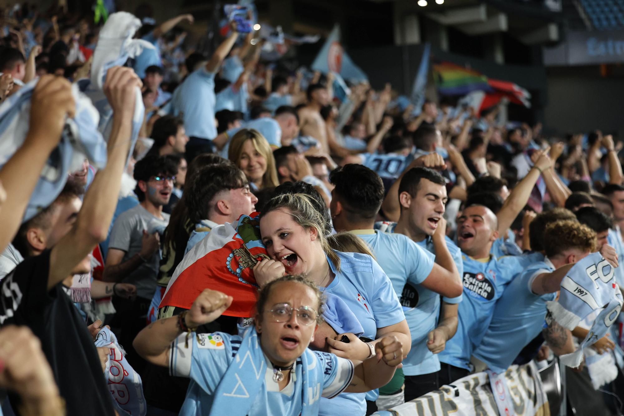 Lágrimas de felicidad en Balaídos: otro final de temporada agónico del Celta