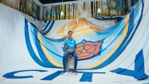 Vitor Reis, en las instalaciones del Manchester City.