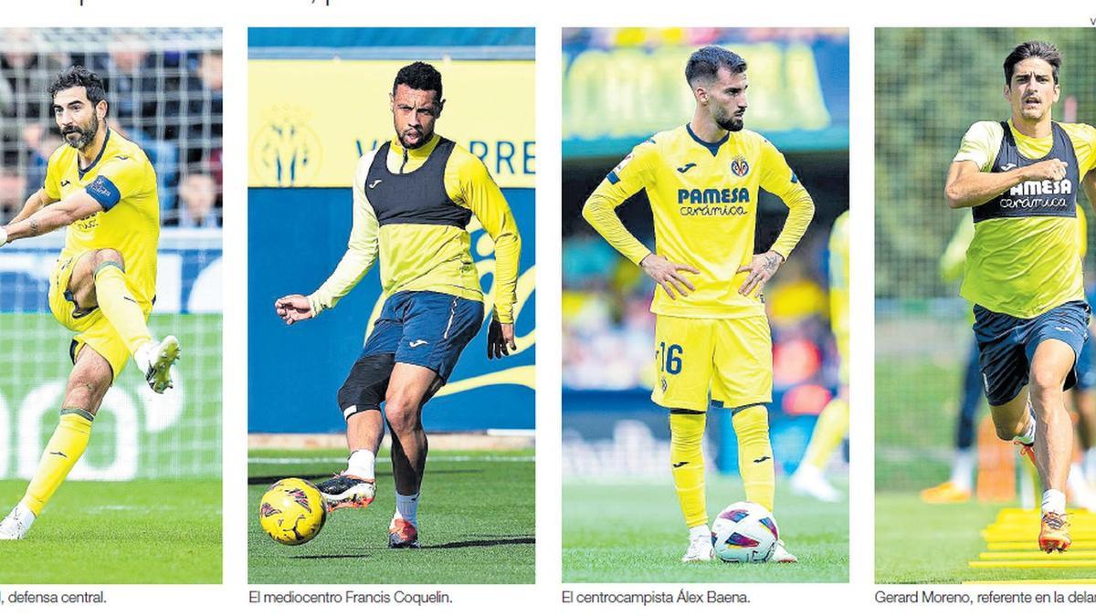 Albiol, Coquelin, Baena y Gerard Moreno son titulares en el Villarreal, aunque varios podrían descansar ante el Granada.