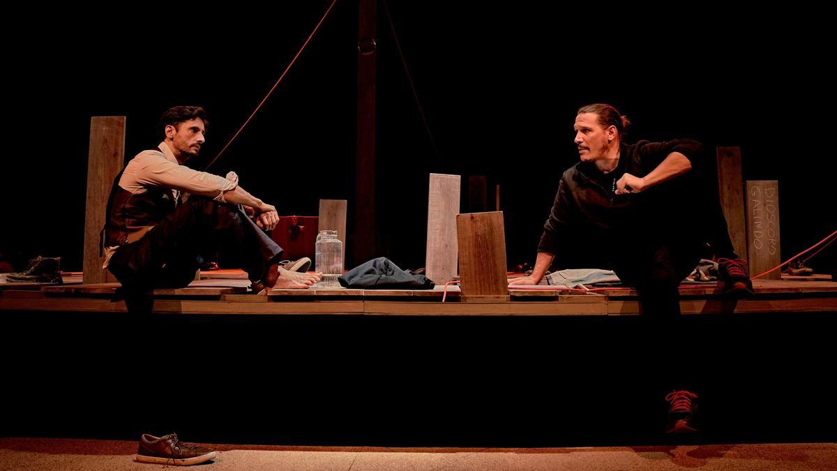 Juan Diego Botto y Sergio Peris Mencheta, antes del estreno.