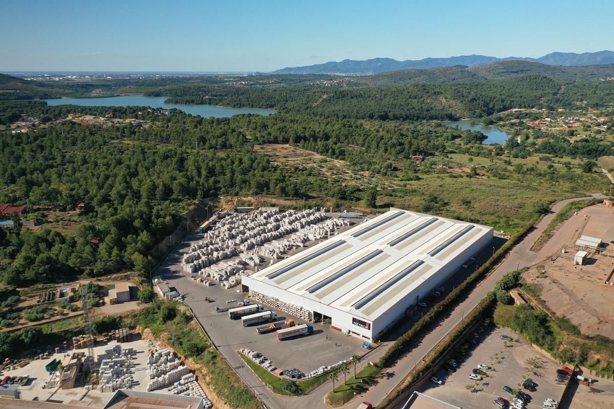 Vista aérea de Azteca Cerámica, en una imagen de archivo.