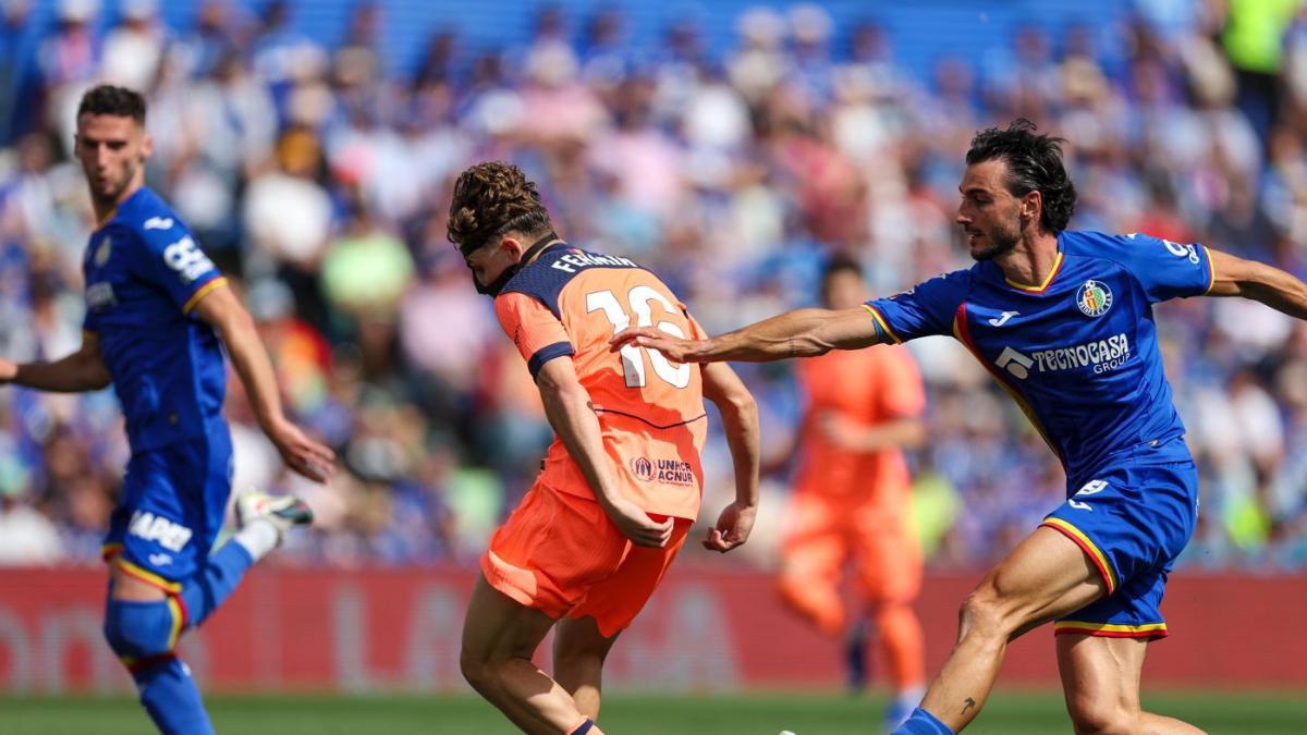 Fermín, ante el Getafe