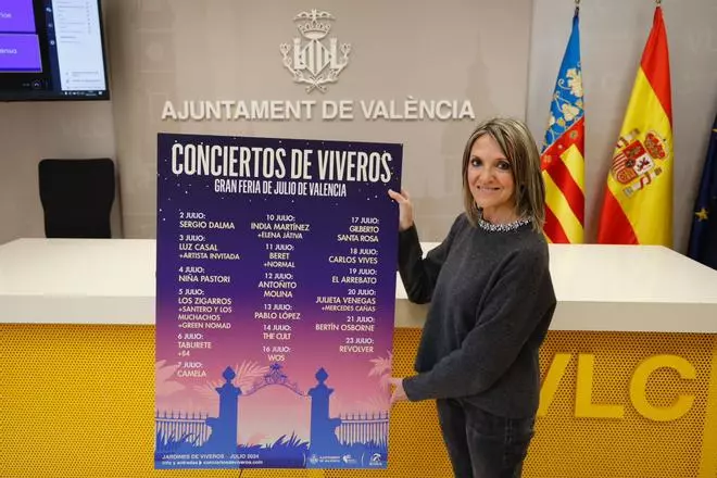 El Ayuntamiento de València desvela quién actuará en los Conciertos de Viveros 2024