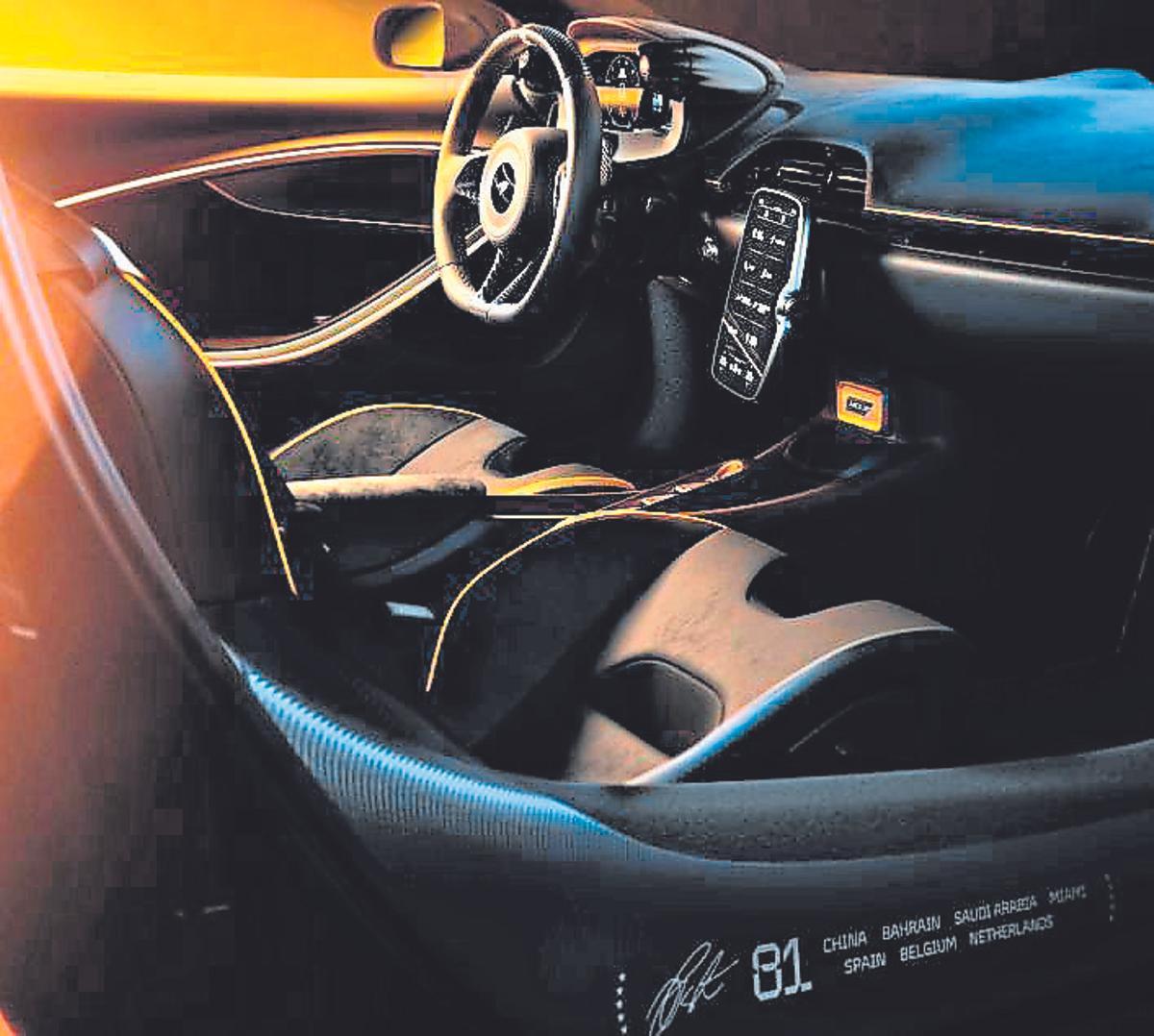El interior del nuevo McLaren.