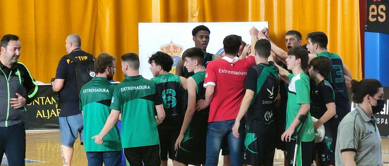 Jugadores de la selección cadete masculina de Extremadura.