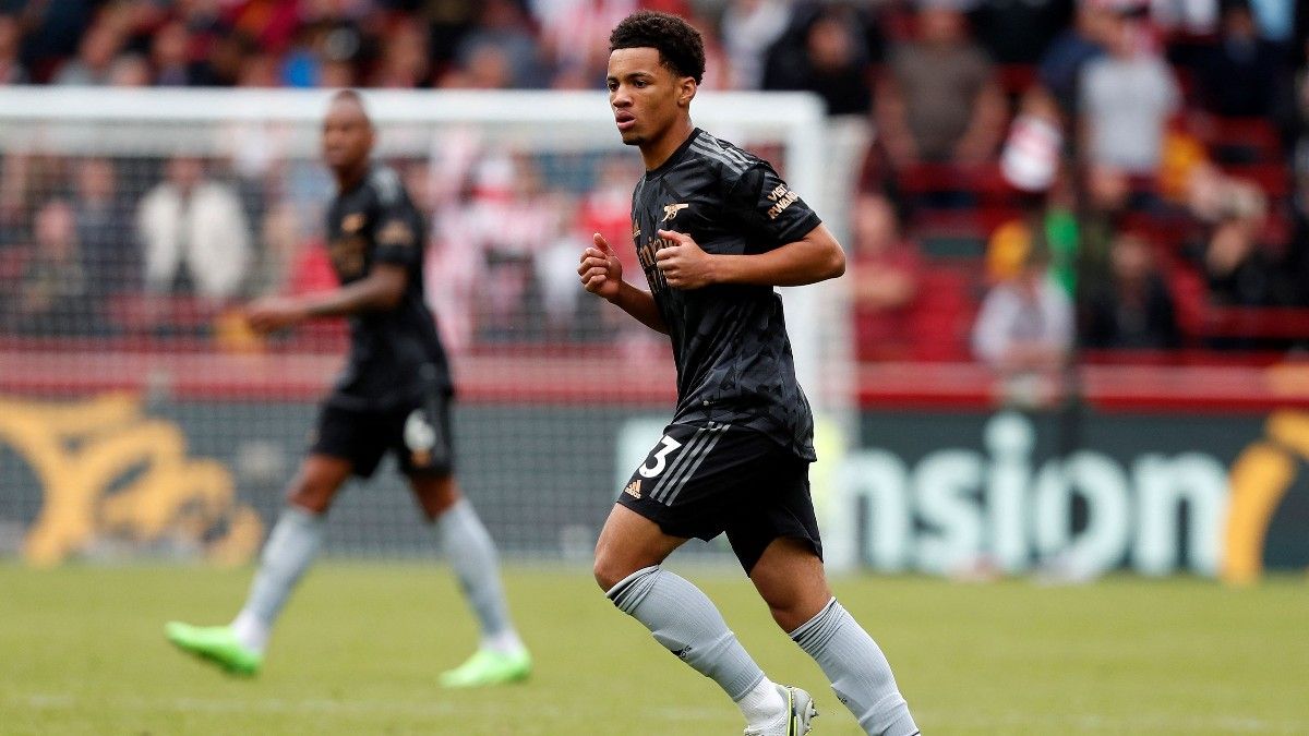 Nwaneri durante el partido ante el Brentford