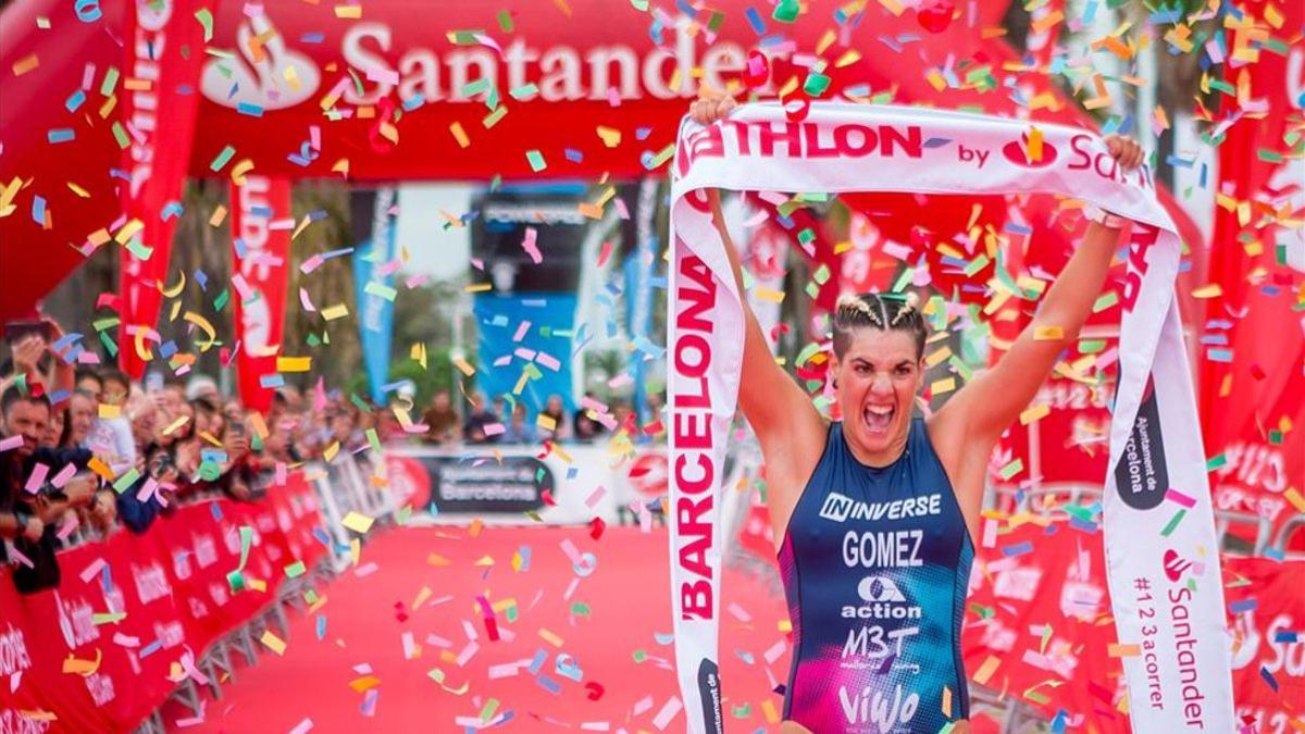 Histórica victoria de Laura Gómez en el Barcelona Triathlon by Santander