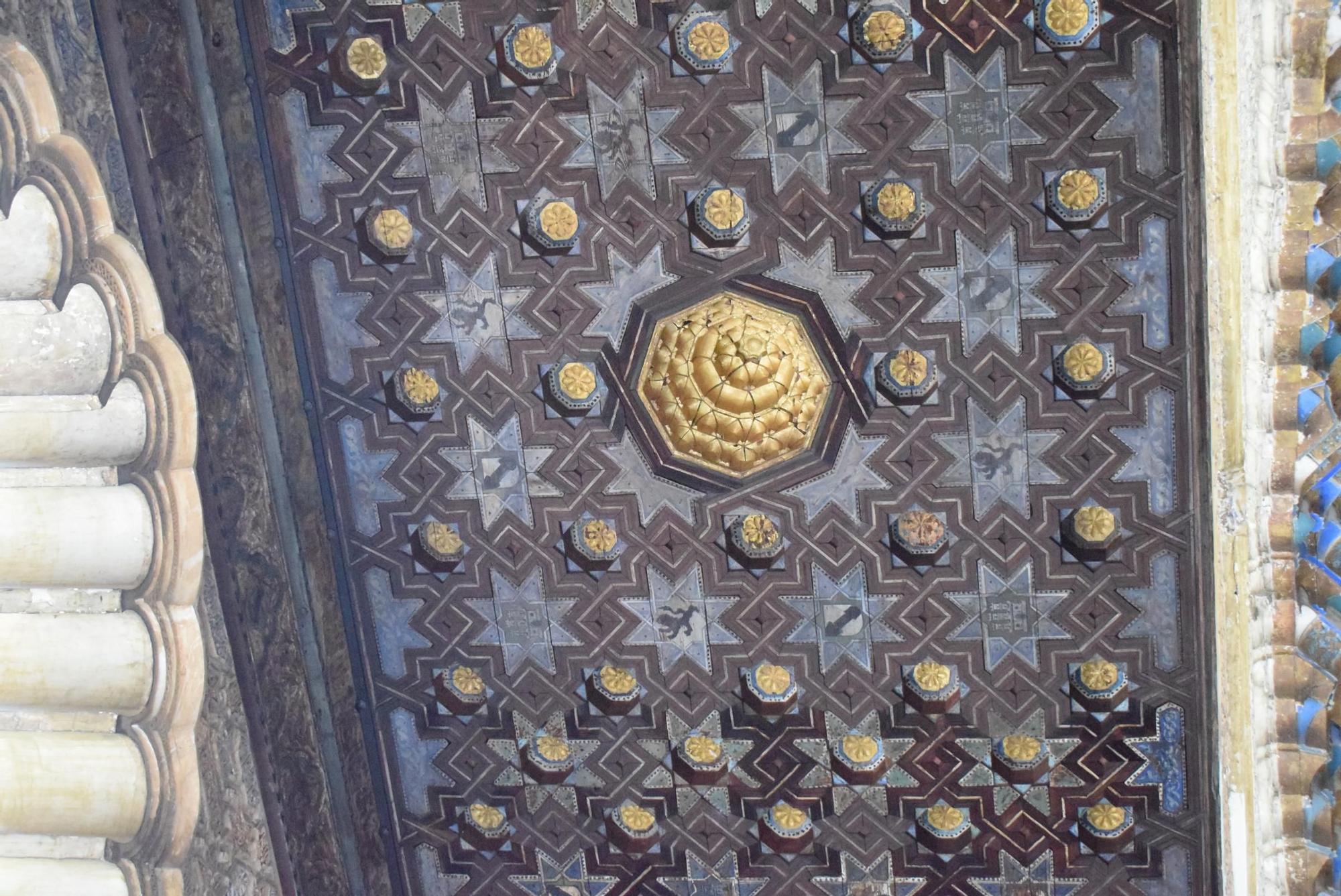Alfarjes del Patio de las Doncellas en el Alcázar de Sevilla