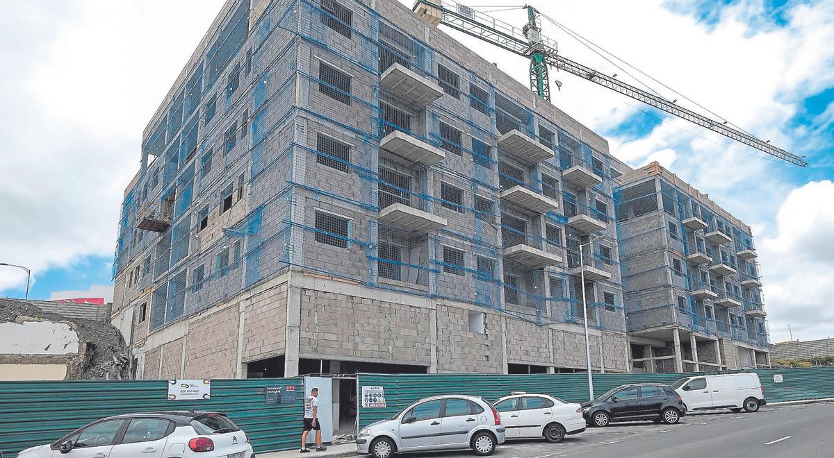 Nuevo edificio de viviendas en la capital grancanaria.
