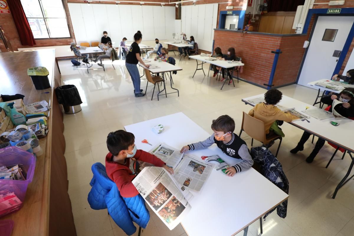 Taller de títeres en el Centro Cívico Tío Jorge de Zaragoza