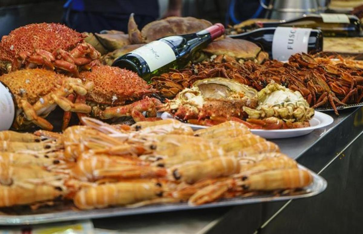 Imagen de archivo de una mariscada