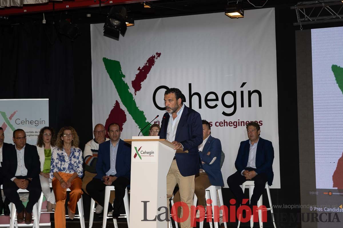 Elecciones 28M: Presentación de la lista de X Cehegín