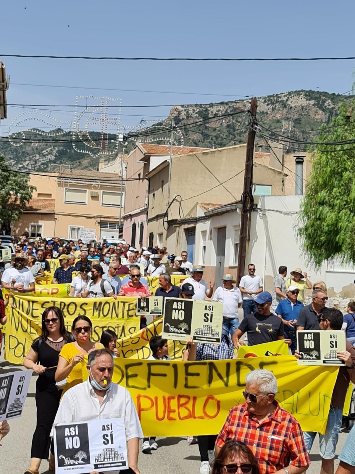 Manifestación en Salinas en mayo de 2022.