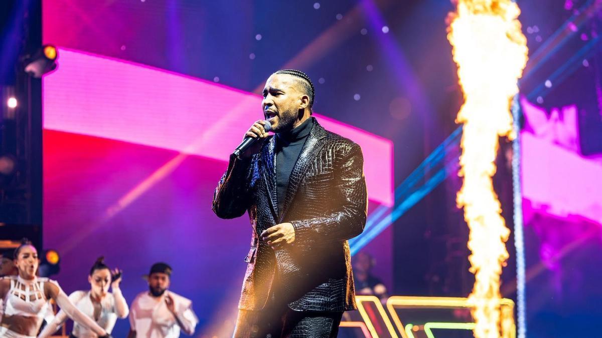 El cantante Don Omar durante una de sus actuaciones.
