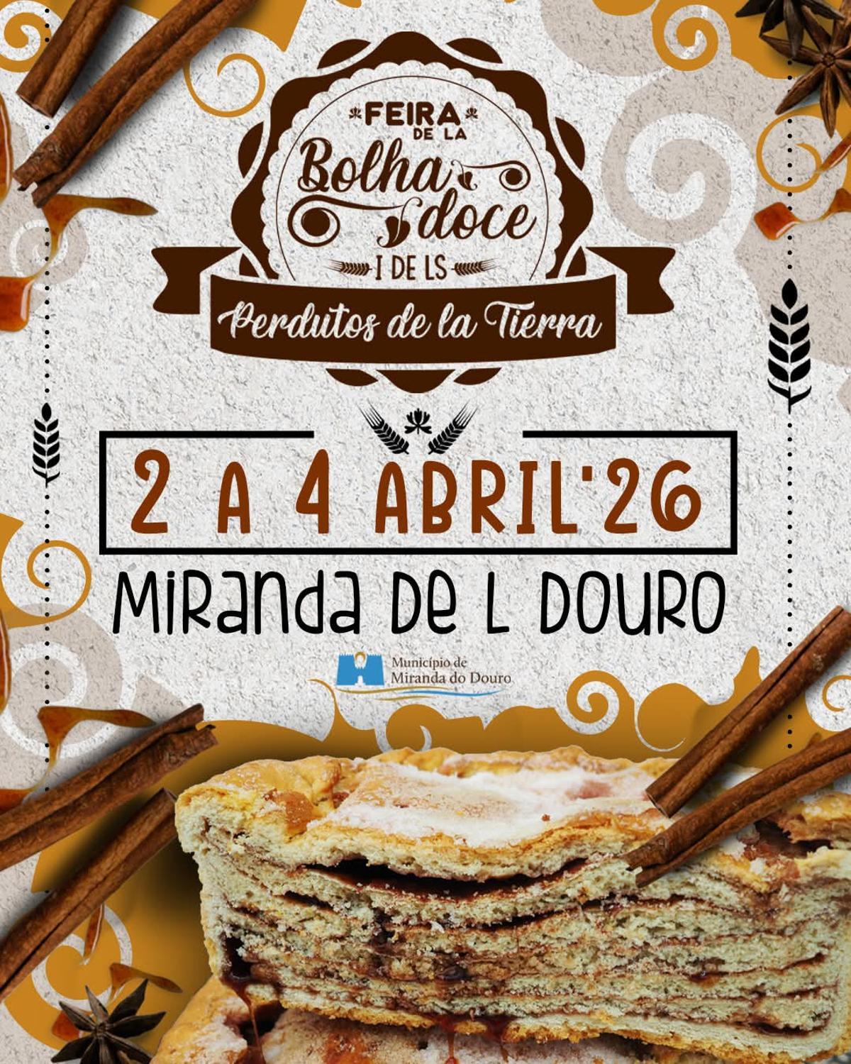 Cartel de la Feria de la Bolha Doce de Miranda do Douro