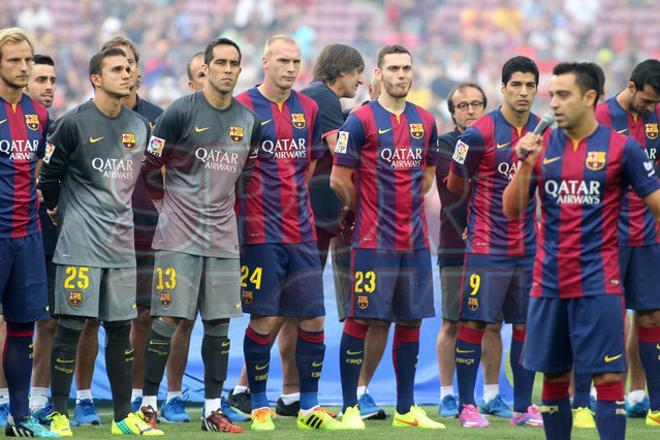 Aquí tienes las mejores fotografías de la presentación del primer equipo ante la afición culé en el Gamper