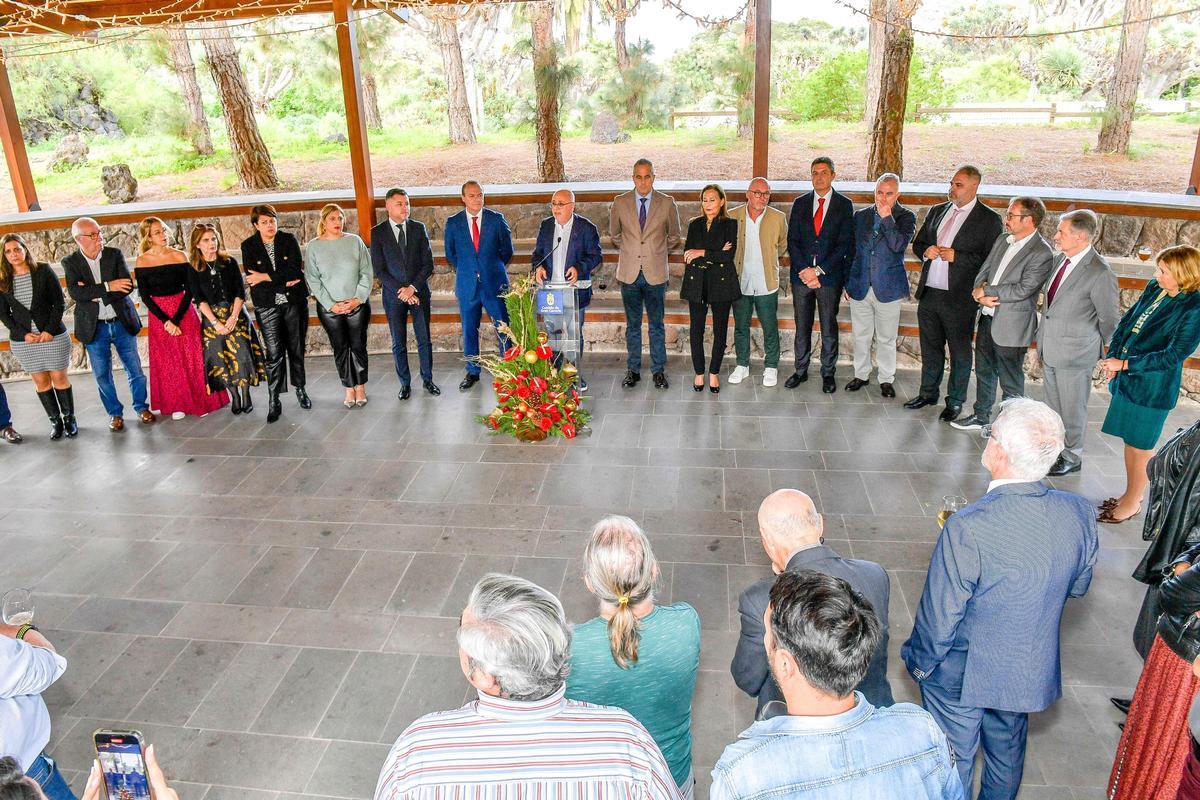 Brindis del presidente del Cabildo en el Jardín Canario