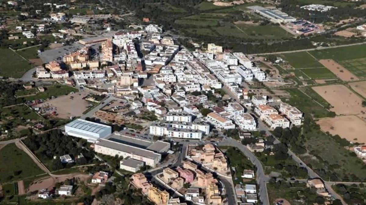 Vista aérea de Sant Francesc de Formentera