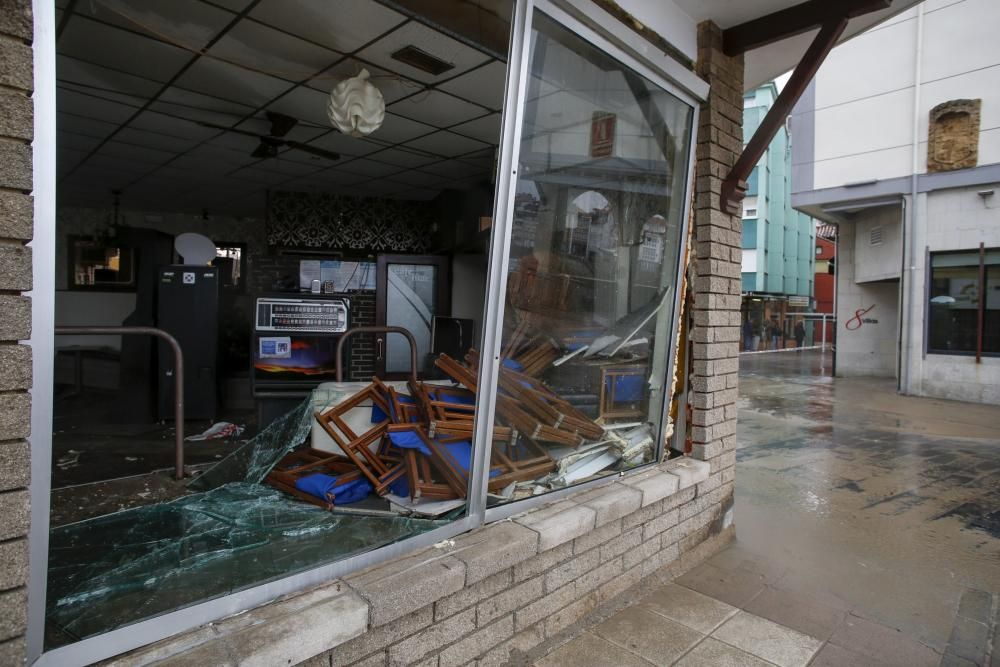 El temporal deja huella en la costa gozoniega